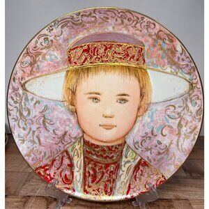 Gerard By Edna Hibel Collector Plate 1984 Limited Edition Made In West Germany